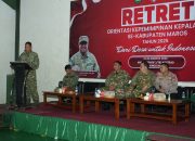 Kapolres Maros Hadiri Pembukaan Retret Orientasi Kepemimpinan Kepala Desa se-Kabupaten Maros