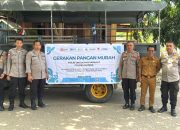 Polres Majene Gelar Gerakan Pangan Murah, Kali Ini Sasar Warga Desa Bukit Samang Kecamatan Sendana