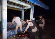 Cegah Penyakit Masyarakat, Samapta Polres Majene Intensifkan Patroli Malam Hari di Area Wisata Pantai
