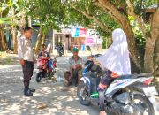 Bhabinkamtibmas Polsek Banggae Lakukan Patroli Sambang, Imbau Warga Aktif Jaga Keamanan dan Kebersihan