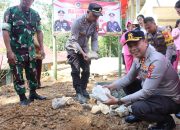 Kapolres Tana Toraja Letakkan Batu Pertama SPPG untuk Mendukung Program Makanan Bergizi Gratis