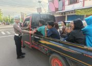 Pelayanan Pagi Sat Lantas Polres Parepare, Kendalikan Arus Kendaraan dan Lindungi Pelajar
