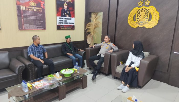 Kapolres Parepare Sambut Hangat Silaturahmi PC HMI Parepare