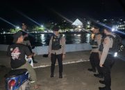 Patroli Malam Samapta Polres Majene, Sasar Pelabuhan dan Lokasi Objek Wisata Pantai