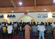 Pelaksanaan Salat Gaib dan Doa Bersama di Masjid Nurul Ikhlas Polres Majene, Polda Sulbar