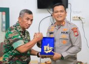 Kapolres Barru Kunjungi Pabung Kodim Parepare dan Danramil Jajaran