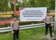 Ditlantas Polda Sulbar Tebar Spanduk Non Anarkisme, Ajak Masyarakat Jaga Kedamaian