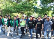 Polri Untuk Masyarakat, Kapolres Maros Kawal Aspirasi Aliansi Masyarakat Maros dengan Berjalan Kaki Lima Kilometer Bersama Massa Unras
