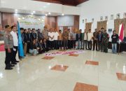 ‎Personel Polres Pinrang Amankan Aksi Damai GMKI di Kantor DPRD Pinrang