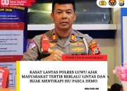 Kasat Lantas Polres Luwu Ajak Masyarakat Tertib Berlalu Lintas dan Bijak Menyikapi Isu Pasca Demo