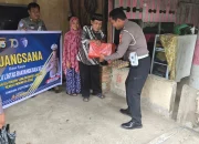 Kasat Lantas Polres Enrekang Pimpin Anjangsana, Wujud Kepedulian di HUT Lalu Lintas Bhayangkara ke-70