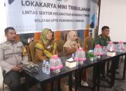 Bhabinkamtibmas Polsek Banggae Hadiri Loka Karya Mini Tribulanan Lintas Sektor Kecamatan Banggae Timur