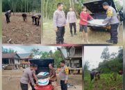 Polsek Sanggalangi’ Salurkan Bantuan Pupuk NPK ke Kelompok Tani, Dukung Ketahanan Pangan