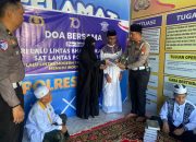 Awali Tugasnya Di Polres Barru, Kasat Lantas Gelar Doa Bersama dan Santuni Anak Yatim