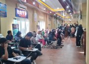 Gedung Pelayanan Thatya Dharaka Polres Maros Dipadati Pemohon SKCK Sejak Dini Hari, Polres Maros Pastikan Semua Terlayani