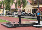 ‎Kapolres Pinrang Pimpin Apel Pagi, Tekankan Jaga Etika dan Tindak Tegas Penyalahgunaan Narkoba