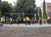 Sinergitas TNI-Polri: Polres Gowa dan Kodim 1409 Main Voli Bareng