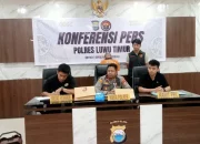 Polres Luwu Timur Rilis Hasil Ungkap Kasus Vidio Syur di Aula Tribrata