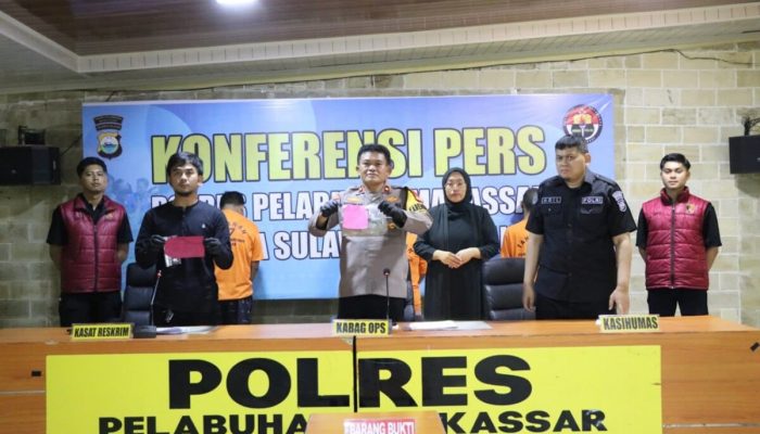 Polres Pelabuhan Makassar Rilis Hasil Operasi Sikat Lipu Tahun 2025