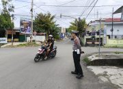 Sat Lantas Polres Wajo Laksanakan Pengamanan dan Pengaturan Lalu Lintas Pagi di Seputaran Kota Sengkang