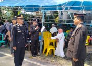 Personel Polres Pinrang Laksanakan Upacara Persemayaman Purnawirawan AKP Turisno, S.H