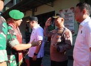 Kapolres Maros Turut Sambut Danrem 141 dalam Kunjungan Kerja di Kodim 1422 Maros