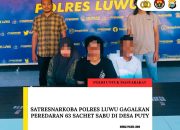 Satresnarkoba Polres Luwu Gagalkan Peredaran 63 Sachet Sabu di Desa Puty
