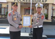 Berikan Reward Kepada Personelnya, Kapolres Sidrap: Berikan Pelayanan Terbaik Kepada Masyarakat