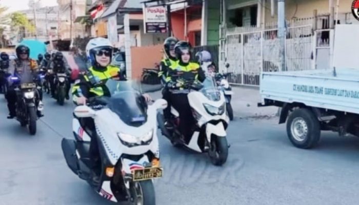 Kapolres Pelabuhan Makassar Pimpin Patroli Skala Besar