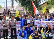 Berlangsung Kondusif, Kapolres Barru Pimpin Pengamanan Unjuk Rasa