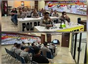 Kapolres Pangkep Ikuti Vicon Kesiapan Pengamanan Satu Tahun Pemerintahan RI