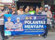 Melalui Polantas Menyapa, Sat Lantas Polrestabes Makassar Edukasi Warga Tertib Berlalulintas