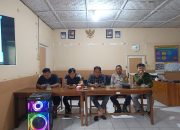 Bhabinkamtibmas Polsek Pamboang Tekankan Pentingnya Imunisasi dan Kamtibmas pada Rapat Koordinasi Posyandu