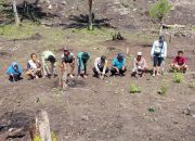 Dukung Ketahanan Pangan, Bhabinkamtibmas Desa Banua Adolang Tanam Bibit Jagung Bersama Kelompok Tani Karampuanna