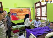 Sambut Hari Jadi Humas Polri ke-74, Polres Luwu Tebar Kepedulian Lewat Donor Darah Serentak