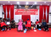 Polres Wajo Gelar Donor Darah Dalam Rangka HUT Humas Polri ke 74 Tahun