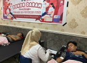 74 Usia Humas Polri, Bid Humas Polda Sulbar Gelar Bakti Kesehatan Donor Darah
