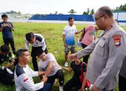 Kapolda Sulbar Kobarkan Semangat Peserta Seleksi Sespimmen Polri di Stadion Manakarra
