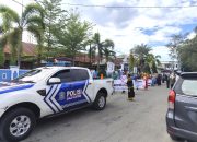 Satlantas Polres Majene Amankan dan Kawal Pawai Budaya SD Negeri 2 Kampung Baru Peringati Hari Sumpah Pemuda