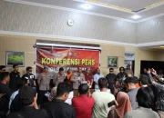 Kapolres Enrekang Pimpin Press Release Hasil Ungkap Tindak Pidana Kekerasan Dalam Rumah Tangga Yang Mengaktibatkan Meninggal Dunia