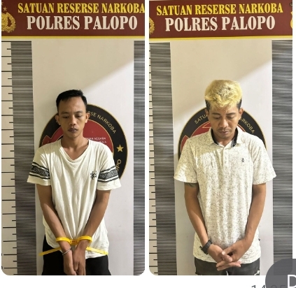 Satresnarkoba Polres Palopo Amankan Dua Pelaku Penyalahgunaan Narkotika Jenis Shabu
