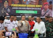 Polres Selayar Musnahkan Barang Bukti Narkotika Jenis Shabu Seberat 838,51 Gram