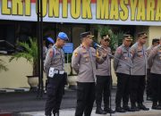 Wakapolres Pangkep Pimpin Apel Pagi Perdana
