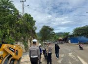 Ditlantas Polda Sulbar Proaktif Amankan Proyek Jalan di Mamuju, Pastikan Lalu Lintas Aman Lancar