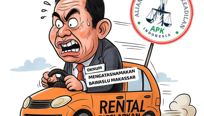APK Indonesia Desak Polrestabes Makassar Tangkap Oknum Diduga Gelapkan Mobil Rental Atas Nama Bawaslu