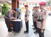 Kapolres Tator Pimpin Upacara Sertijab Kasat Reskrim, Intel Dan Narkoba