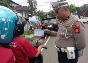 Operasi Zebra Berlangsung Humanis di Jl. Nusantara, Personel Sampaikan Edukasi Keselamatan kepada Pengendara