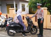 Satlantas Polres Sinjai Optimalkan Edukasi Keselamatan dalam Rangka Ops Zebra 2025.