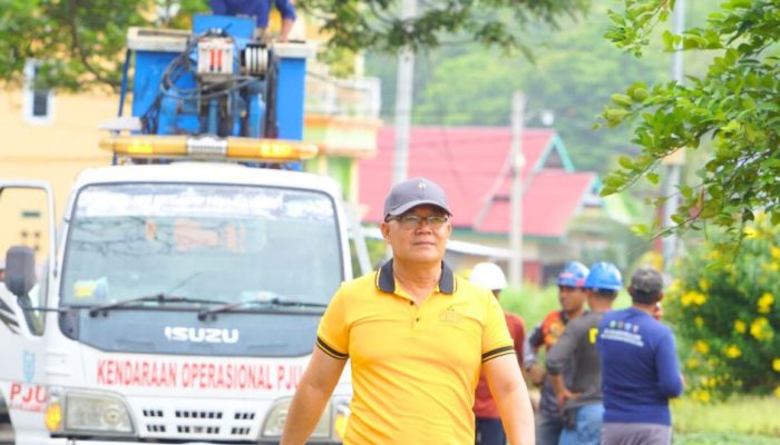 Kolaborasi Polres Luwu dan Dinas PJU, Penebangan Pohon Dilakukan untuk Cegah Ancaman Pohon Tumbang