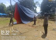 Komitmen Berantas Judi Sabung Ayam, Jajaran Polres Mamasa Bubarkan Judi Sabung Ayam di Tabang